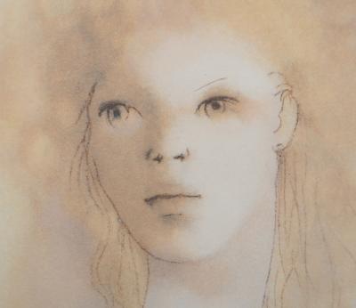Léonor FINI : Visage de femme - Lithographie Signée 2