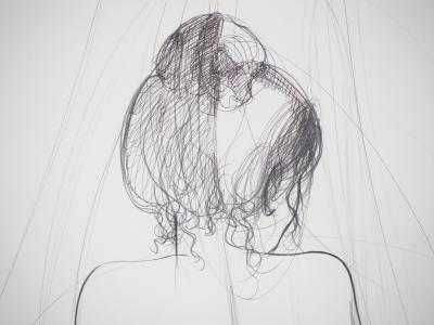Jean-Baptiste VALADIE - Nu de dos - Dessin original signé 2