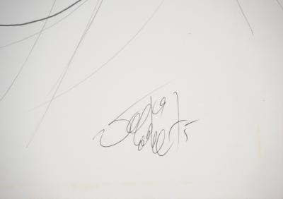 Jean-Baptiste VALADIE - Nu de dos - Dessin original signé 2