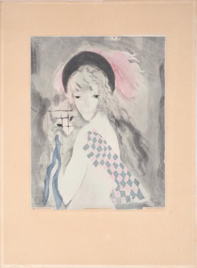 Marie LAURENCIN (d’après) : Femme au singe - Gravure 2