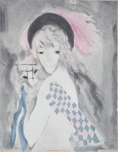 Marie LAURENCIN (d’après) : Femme au singe - Gravure 2