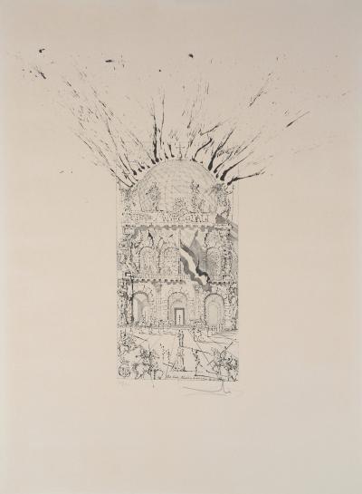 Salvador DALI : Le Musée de Figueras - Lithographie originale signée 2