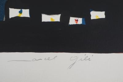 Marcel GILI : La maison des étoiles - Lithographie Originale Signée 2