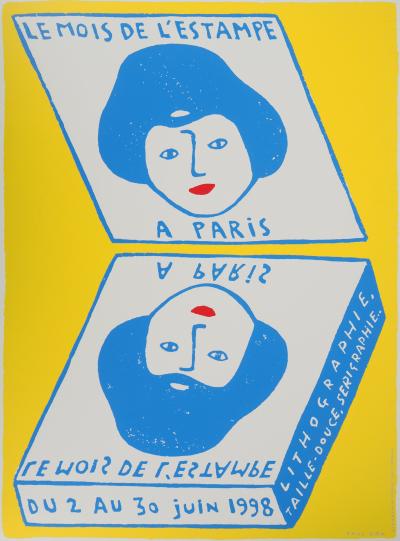 Paul COX - Le mois de l’estampe, 1998 - Sérigraphie signée 2