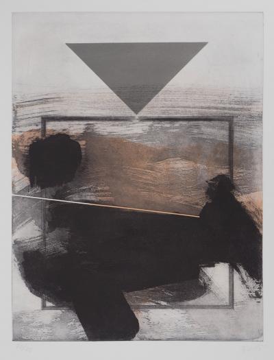 Luis FEITO : Équilibre - Gravure Originale Signée 2