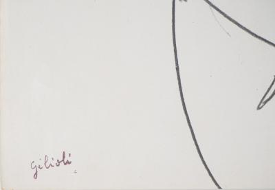 Émile GILIOLI - Visage masculin - Dessin original signé 2