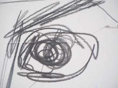 Émile GILIOLI - Visage masculin - Dessin original signé 2