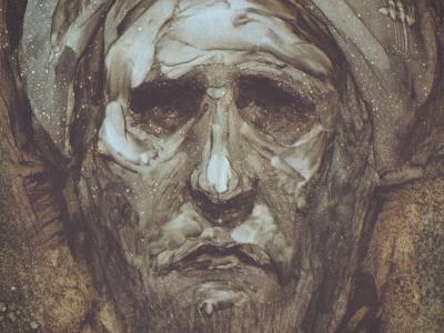 ASLAN : Portrait d’un homme du désert - Lithographie originale signée 2