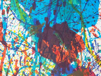 Sam FRANCIS : Explosion de couleurs - Affiche lithographique originale d’époque 2