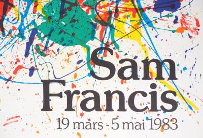 Sam FRANCIS : Explosion de couleurs - Affiche lithographique originale d’époque 2