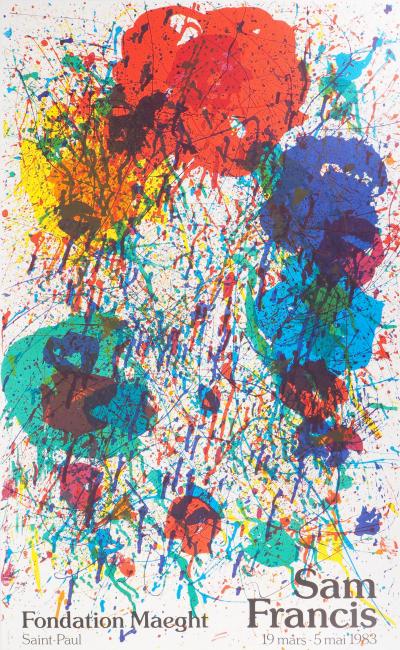 Sam FRANCIS: Explosion der Farben - Original Vintage Lithografie Poster 2