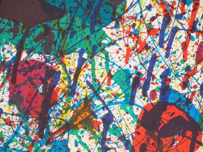 Sam FRANCIS: Explosion der Farben - Original Vintage Lithografie Poster 2