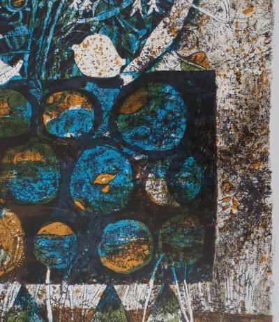 Shraga WEIL : Israel, Bellier sous la lune - Lithographie Originale Signée 2