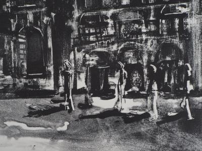 Jeroen HERMKENS : Milano, Galleria - Lithographie originale signée 2