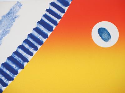 James ROSENQUIST : Spinning Faces in Space - Sérigraphie originale signée 2