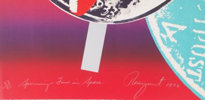 James ROSENQUIST : Spinning Faces in Space - Sérigraphie originale signée 2