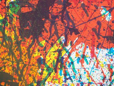 Sam FRANCIS : Explosion de couleurs - Affiche lithographique originale d’époque 2