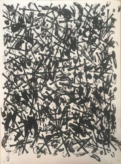 Günther UECKER - Sans titre - Lithographie originale 2