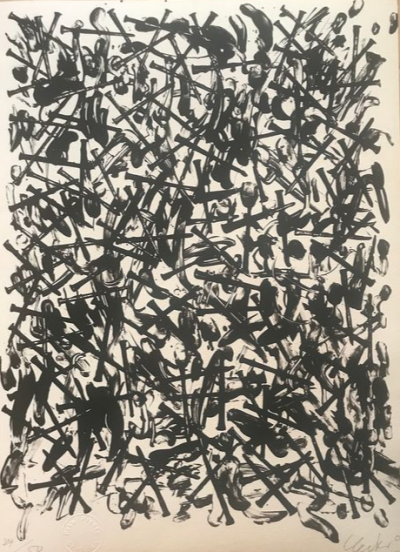 Günther UECKER - Sans titre - Lithographie originale 2