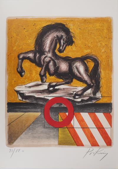 Franz PRIKING : Cheval Fantastique - Lithographie originale Signée 2