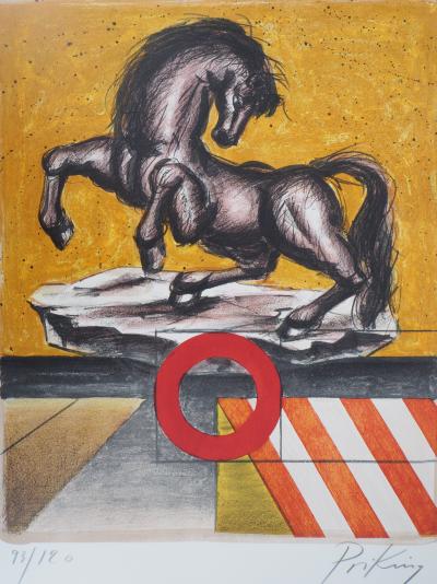 Franz PRIKING : Cheval Fantastique - Lithographie originale Signée 2