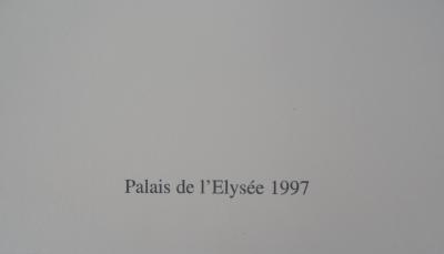 François-Xavier LALANNE: Elysée Palace with a rainbow, 1990 - Signed screenprint 2