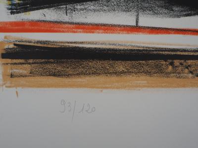 Bernard BUFFET : Les anémones - Lithographie originale, Signée au crayon 2