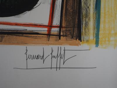 Bernard BUFFET : Les anémones - Lithographie originale, Signée au crayon 2