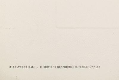 Salvador DALI - Kniphofia aphrodisiaca - Gravure originale signée au crayon - 1972 - Fleurs surréalistes 2