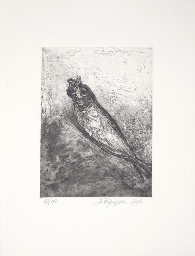 Didier PAGUIGNON : Hareng fumé - Gravure originale signée 2