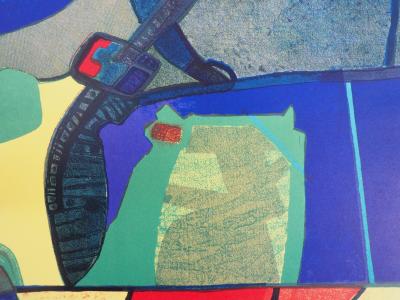 Maurice ESTEVE : Arizovert, 1972 - Lithographie original 2