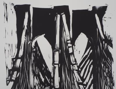 Jeroen HERMKENS : Pont de Brooklyn - Lithographie Originale Signée 2