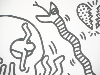 Keith HARING : Vanité au crane  - Sérigraphie Signée 2