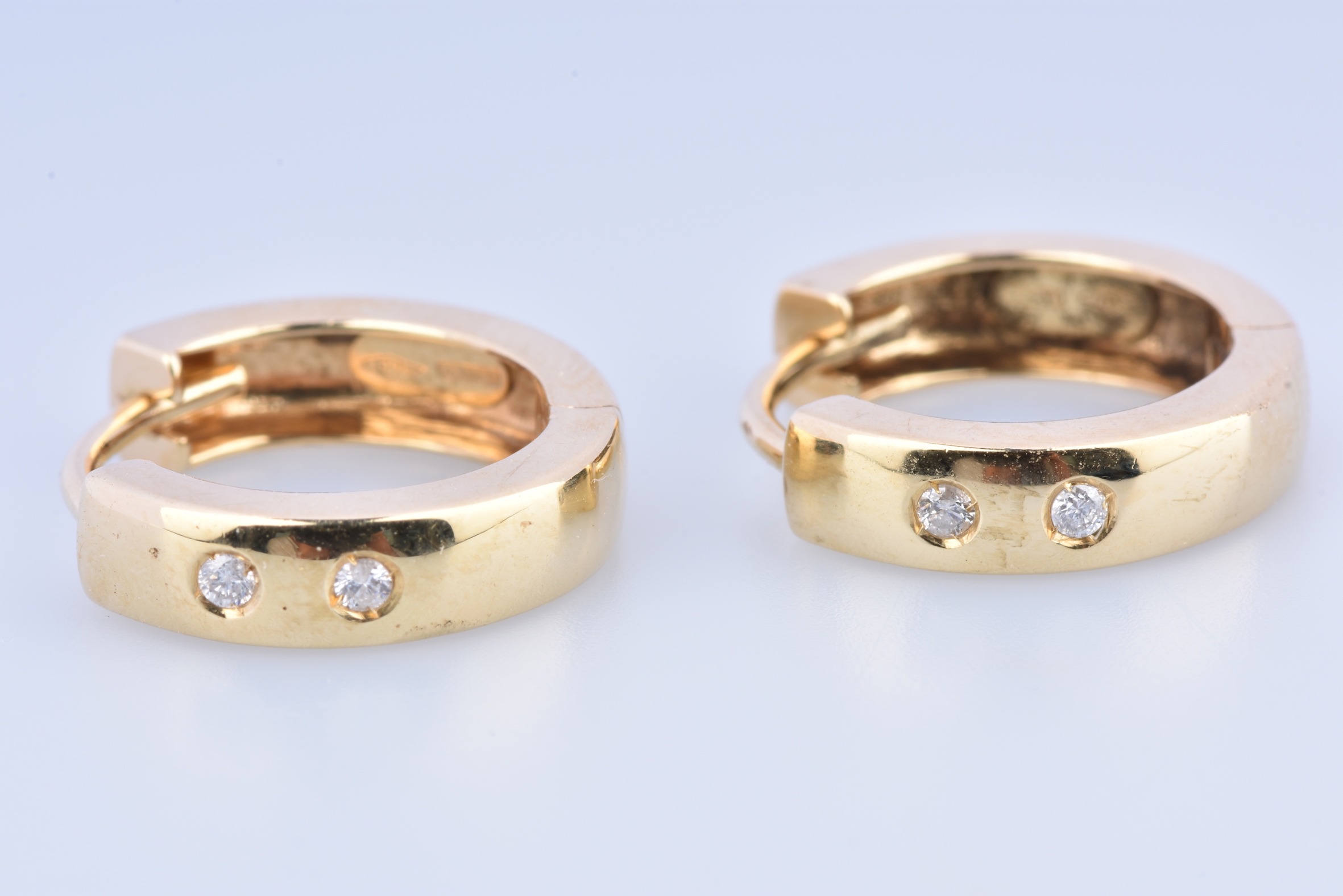 Créoles vintage Or Jaune 18 carats 