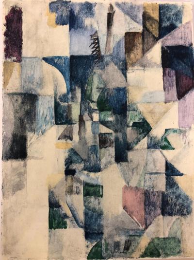 Robert Delaunay - La fenêtre n°2 - Pochoir 2