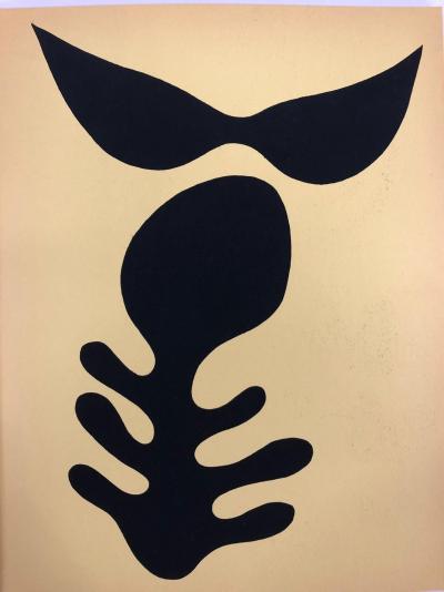 Jean Arp - Moustaches et squelette - Pochoir 2