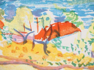 Charles CAMOIN : Bord de mer - Lithographie originale signée 2