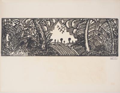 Raoul DUFY : La chasse - Gravure sur bois originale signée 2