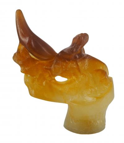 Salvador DALI : Rhinocéros  - Sculpture en pâte de verre Daum - Signée 2