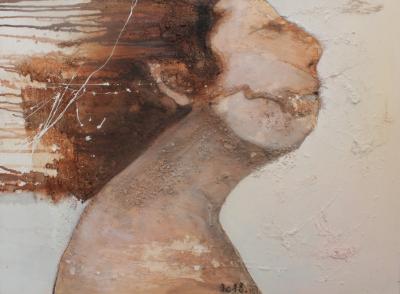 Delphine RIVALS - Sandy in the wind, 2018, Huile sur toile 2