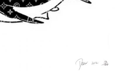 Death NYC -  2 Sharks  - Sérigraphie originale signée 2
