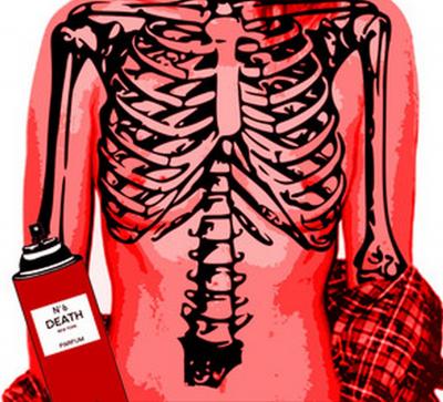 Death NYC -  Kate Moss Skull  - Sérigraphie originale numérotée et signée 2