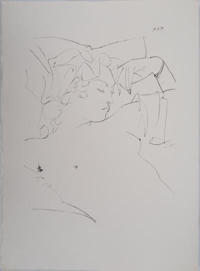Pablo PICASSO (d’après) : Femme endormie - Lithographie 2
