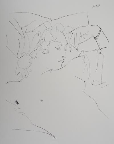 Pablo PICASSO (d’après) : Femme endormie - Lithographie 2