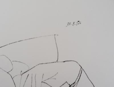 Pablo PICASSO (d’après) : Femme endormie - Lithographie 2