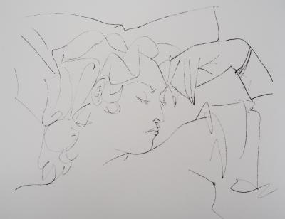 Pablo PICASSO (d’après) : Femme endormie - Lithographie 2