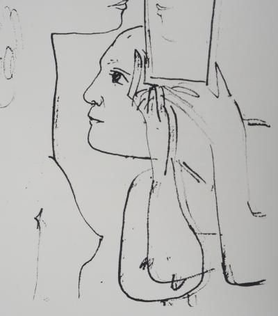 Pablo PICASSO (d’après) : A travers le miroir - Lithographie 2