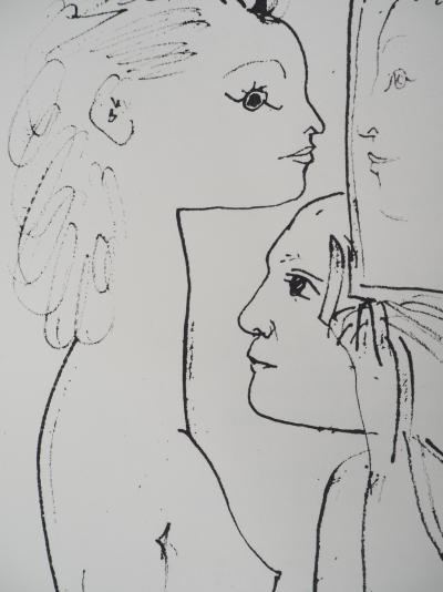 Pablo PICASSO (d’après) : A travers le miroir - Lithographie 2