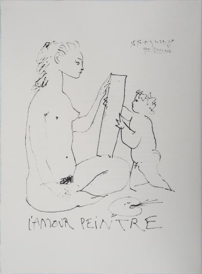 Pablo PICASSO (after) L’amour peintre, 1974 - Lithographie 2