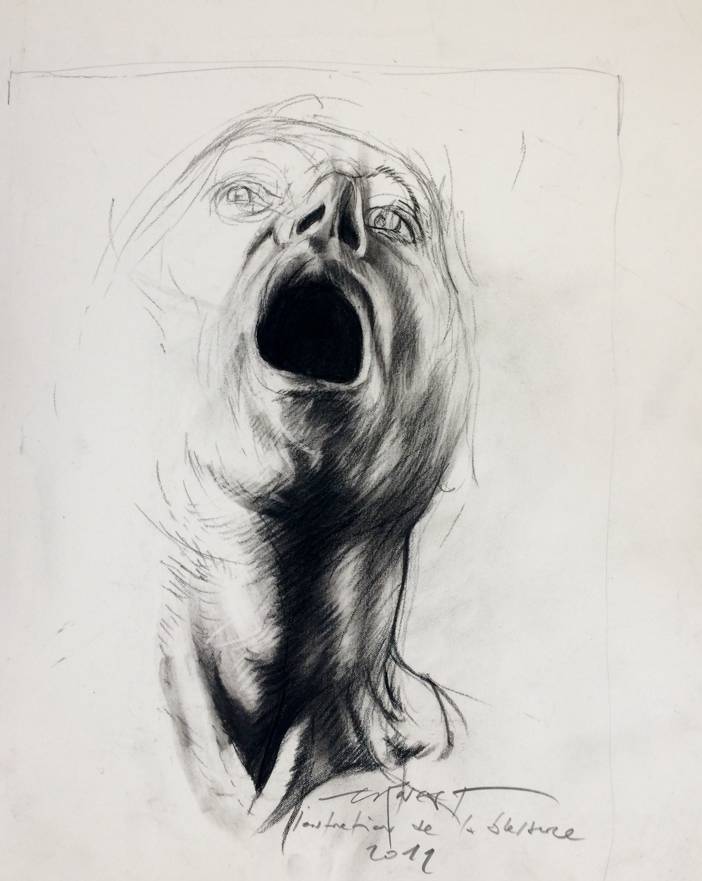 ernest-pignon-ernest-entretien-de-la-blessure-2011-dessin-original